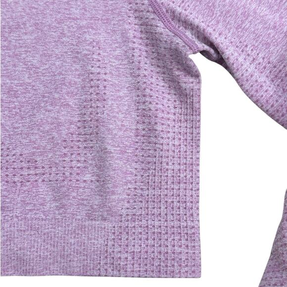 GYMSHARK LIGHT PURPLE CROP WOMENS ACTIVE LONG SLEEVE MEDIUM - Picture 4 of 7